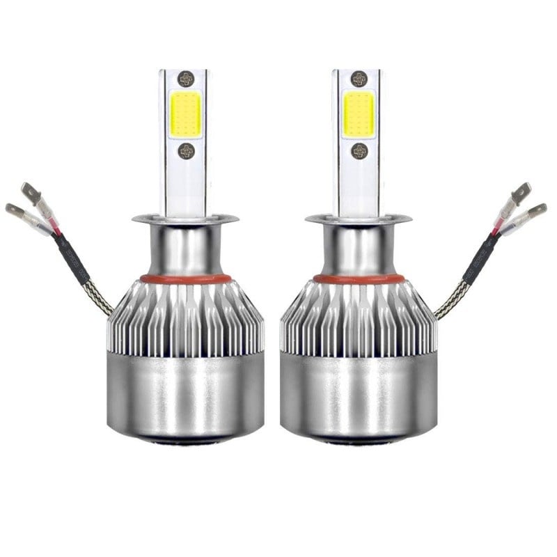 Resigilat Set 2 LED-uri Auto Techstar® C6, H3, 36w, 3800 Lumeni, 6500K, AUTO, 12-24 Volti, COB - 1 | YEO