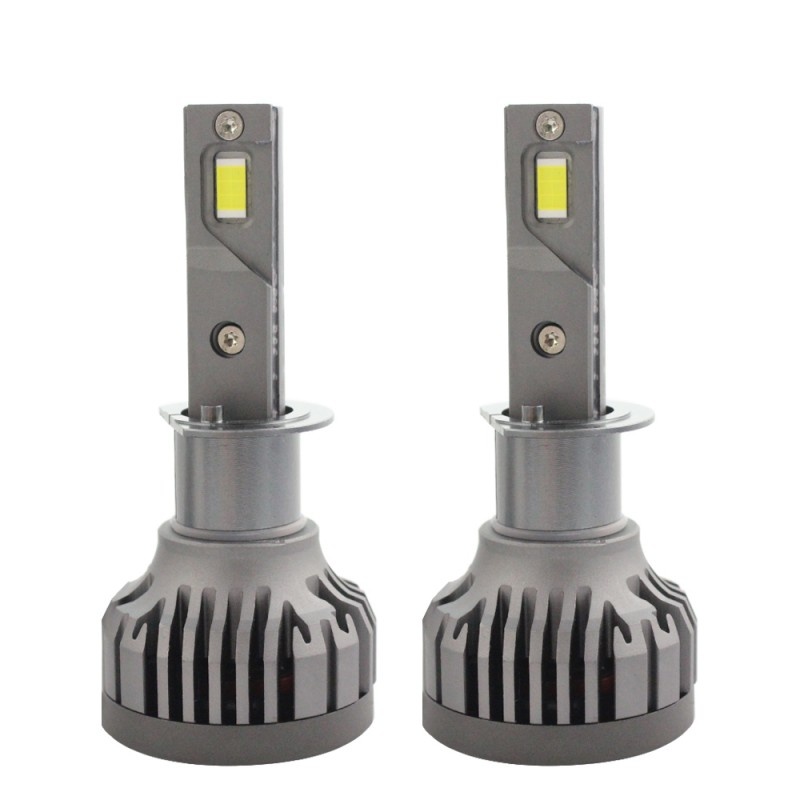 Set 2 LED-uri Auto Techstar® P16, H1, 75w, 10000 Lumeni, 6500K, AUTO, 12-24 Volti, CSP, Canbus, Miez Cupru, Radiator Aluminiu