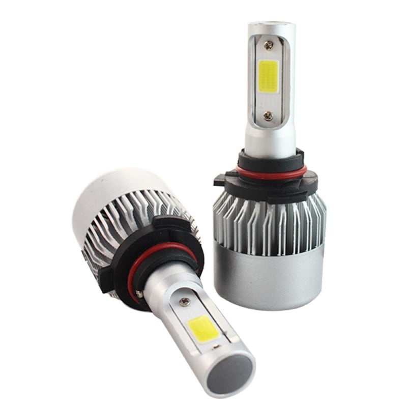 Set 2 LED-uri Auto Techstar® S2, HB3 9005, 36w, 4000 Lumeni, 6500K, AUTO, 12-24 Volti, COB, Canbus - 2 | YEO