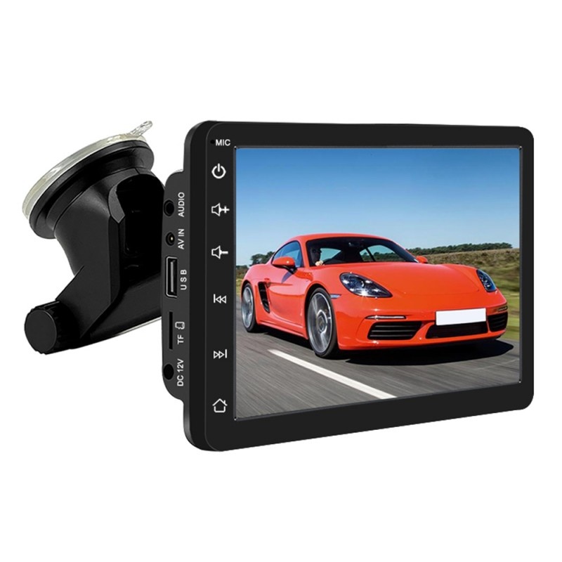 Sistem Multimedia Techstar® Navigatie Apple Carplay/Android 7095P, Ecran Touch 7 Inch 1080P Full HD, Bluetooth 5.0, Mirror Link/Card TF/USB/AUX, Negru - 2 | YEO