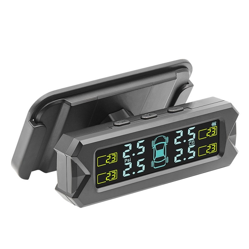 Sistem TPMS de Monitorizare a Presiunii in Anvelope Techstar®, Incarcare Solara, 4 Senzori Externi, Afisaj LCD - 1 | YEO