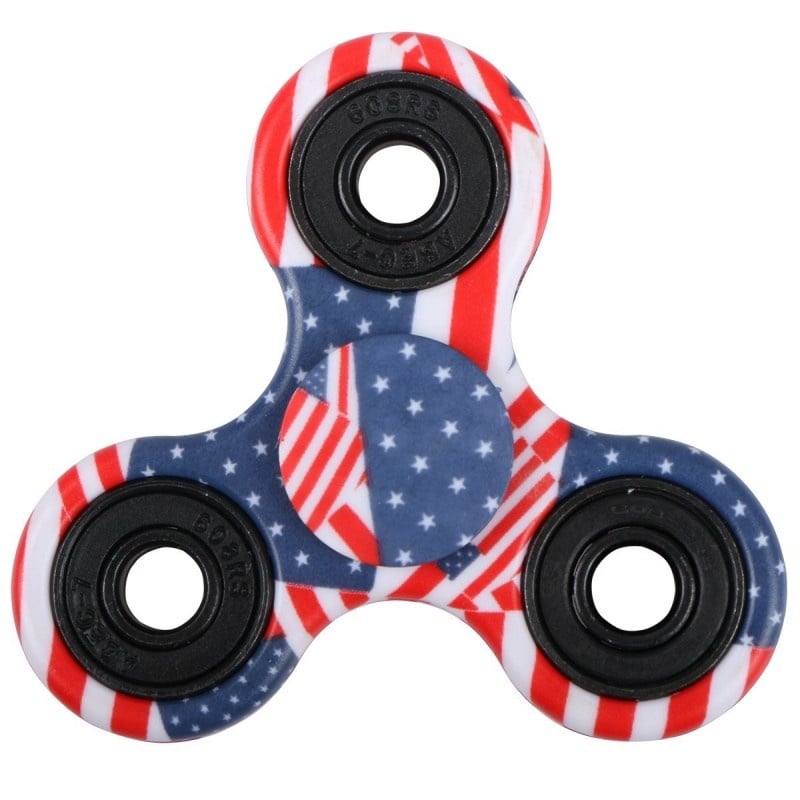 Tri-Spinner Fidget Jucarie Camouflage Multi Color Statele Unite ale Americii, Jucaria Focusarii - 1 | YEO