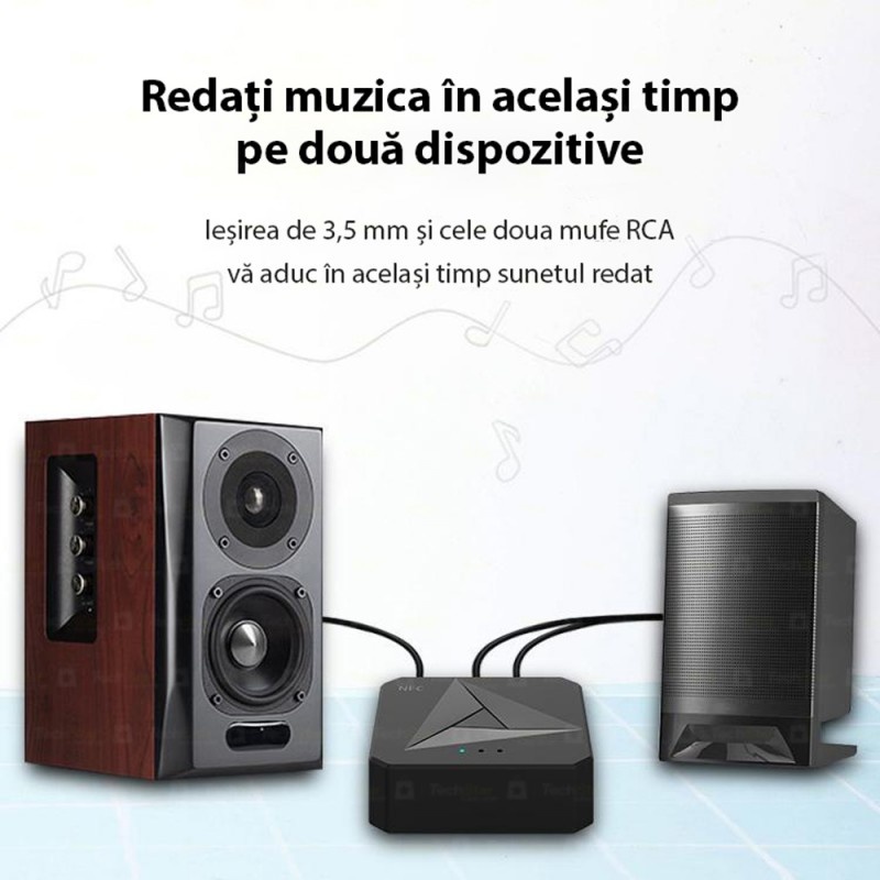 Adaptor Bluetooth Techstar® M21, transmitator si receptor pentru