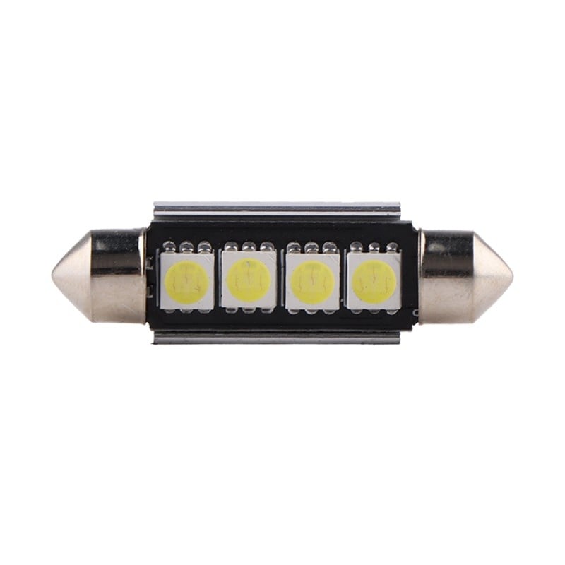 Bec Led Auto Techstar® Festoon, 4 LED, Alb Rece, 6000K, 12V, 150 lm, 41mm