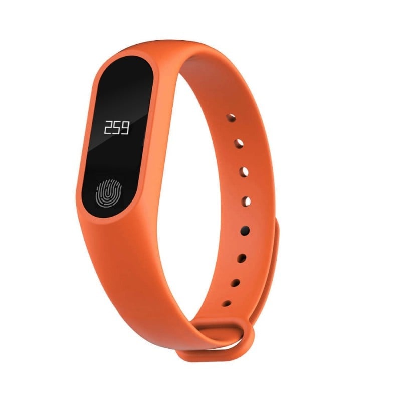 Bratara Fitness Techstar® M2 Orange, 0.42 inch OLED, Alerte, IP65, Monitorizare Cardiaca, Bluetooth 4.0 - 1 | YEO