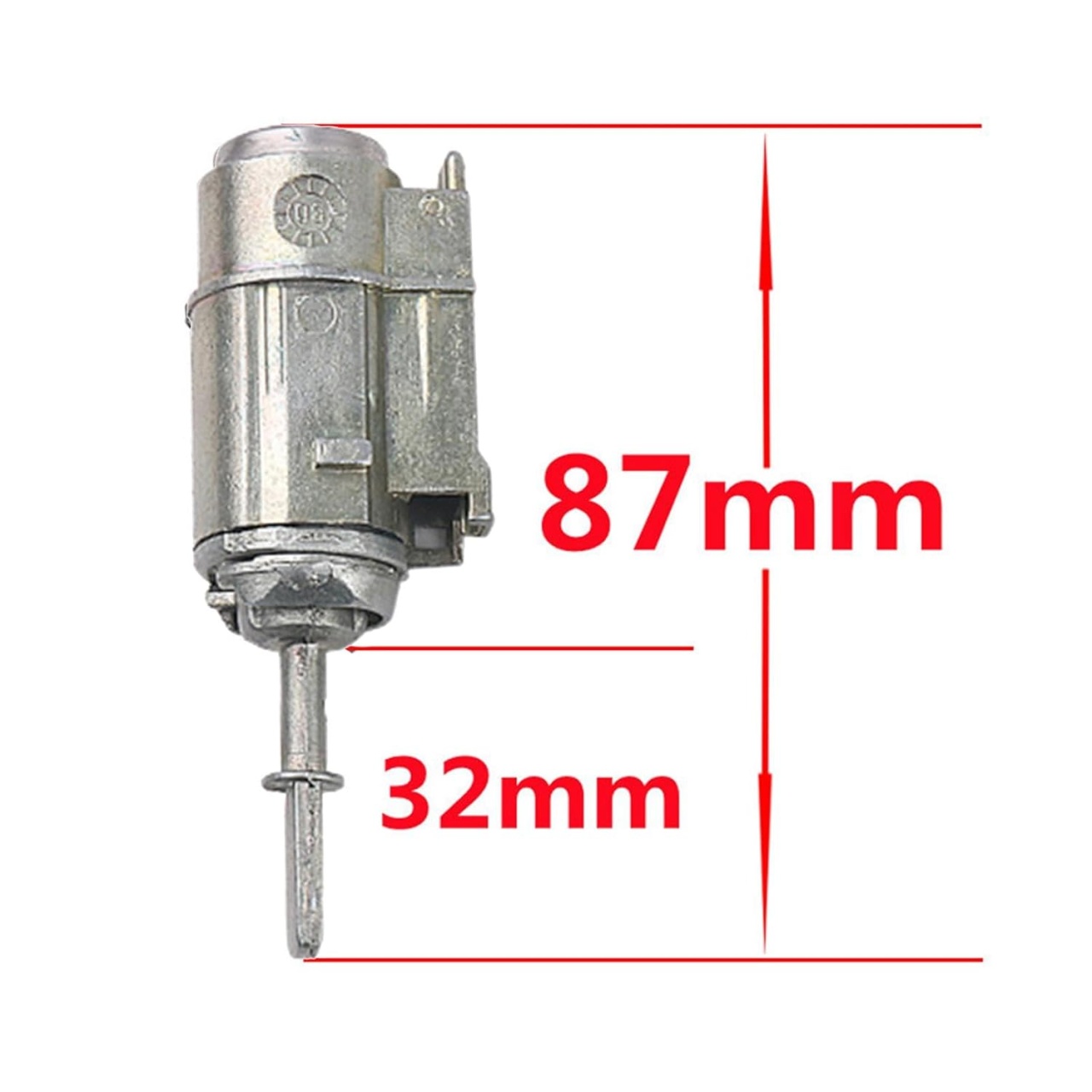 Butuc yala cilindru usa stanga fata cu cheie Techstar, compatibil Audi A6 C5 (1997–2005), cod OE 4B0837217 / 4B0837217A - 2 | YEO
