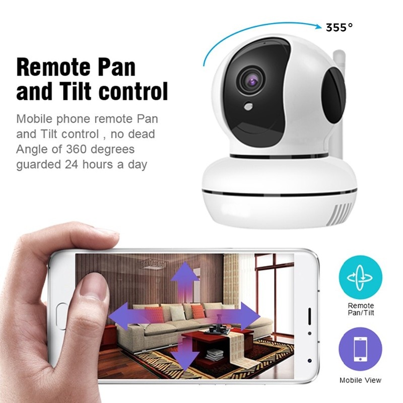 Camera de Supraveghere Interior IP Pan/Tilt Smart Wireless Wi-Fi Techstar® RL18 HD 720P Android si IoS - 3 | YEO