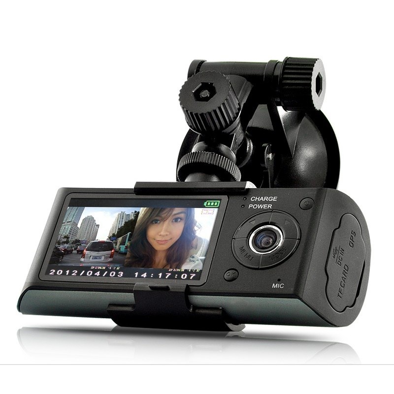 Camera Video Auto Techstar® R300 Dual-Cam, 720P, Ecran LCD 2.7