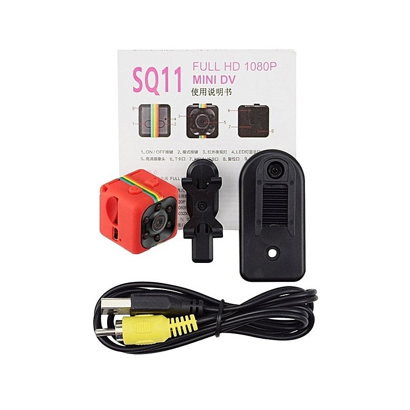 Camera Video Sport Mini-Micro Techstar® SQ11 Rosie cu Suport pt Auto SQ11 cu Nightvision si 12Mpx - 1 | YEO