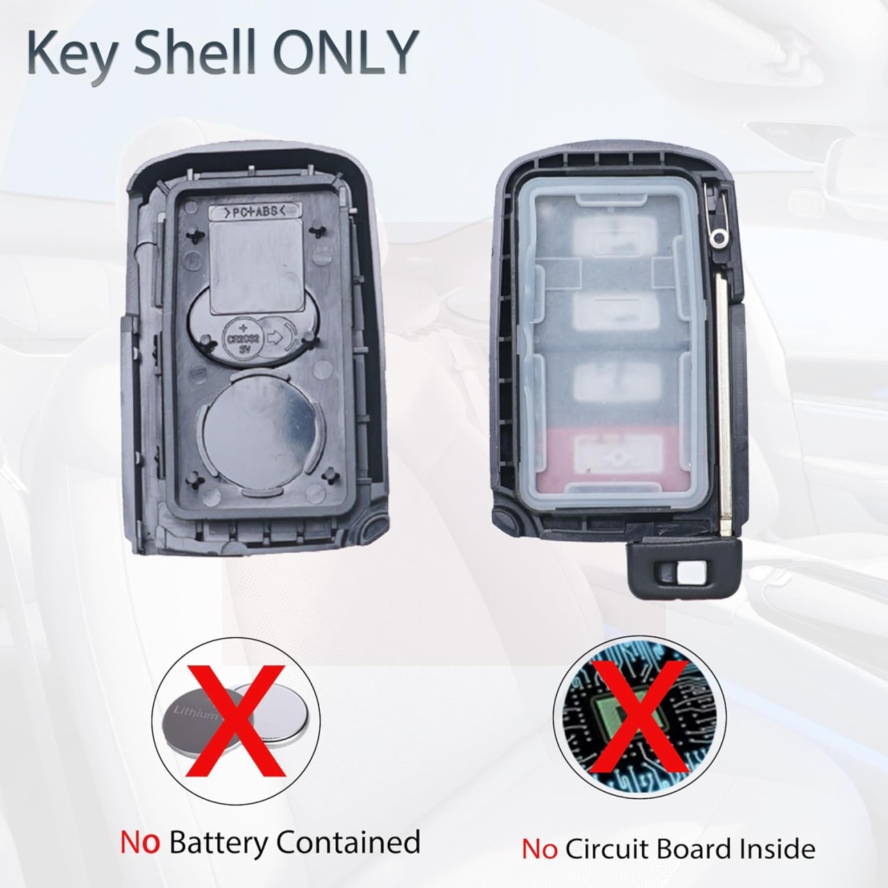 Carcasa Cheie Auto Techstar cu 4 butoane, Compatibila Toyota Camry, Corolla, RAV4, Highlander, Avalon – FCC HYQ14FBA – cu lama netaiata - 1 | YEO