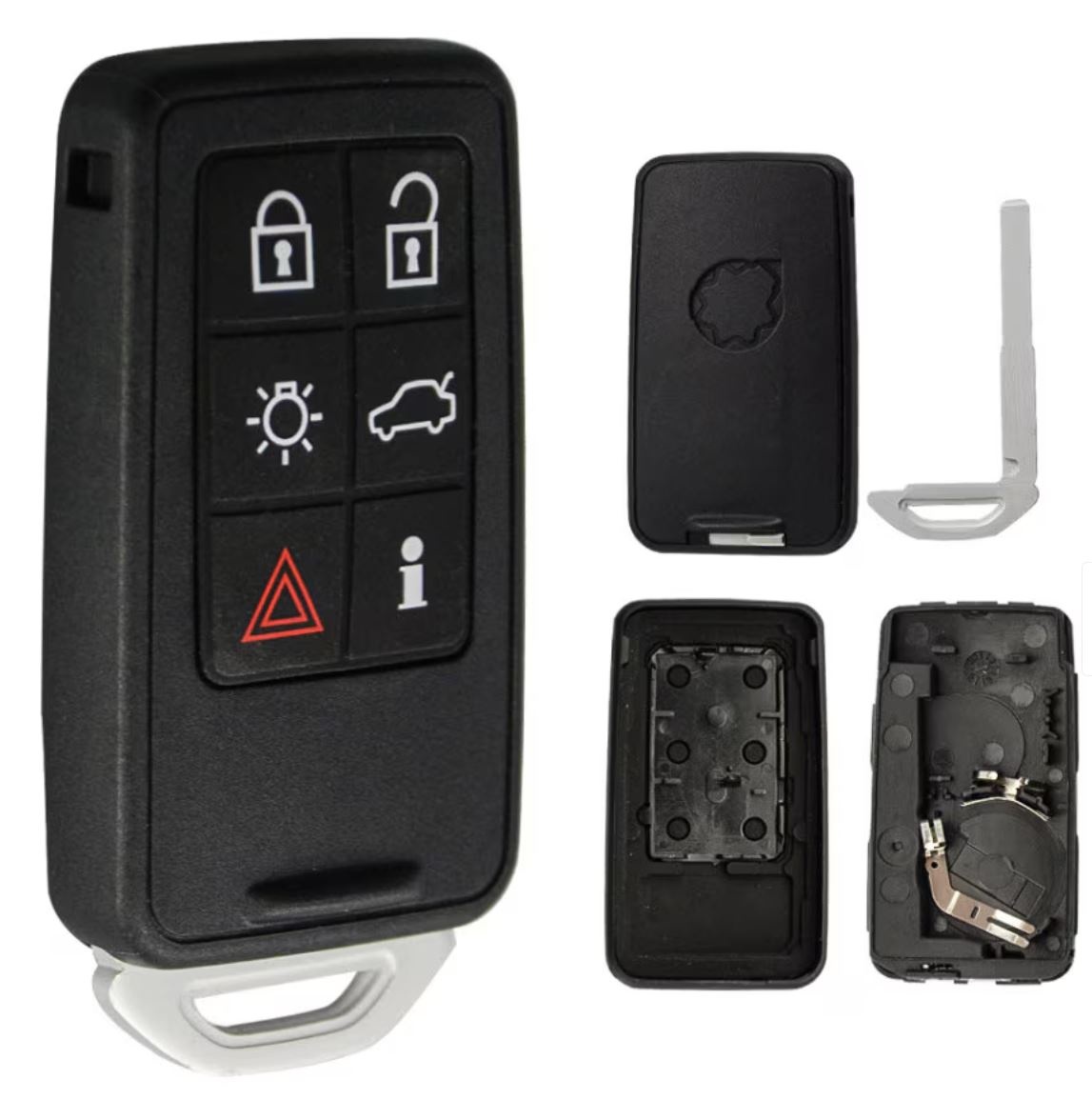 Carcasa cheie auto Techstar pentru Volvo cu 6 butoane, compatibila cu S60, S80, V70, XC60, XC70 - 1 | YEO