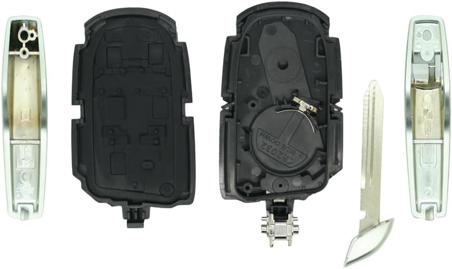 Carcasa Cheie Auto Techstar tip Smart Key, cu 4 butoane, Compatibila Maserati Ghibli, Quattroporte – cu lama - 1 | YEO