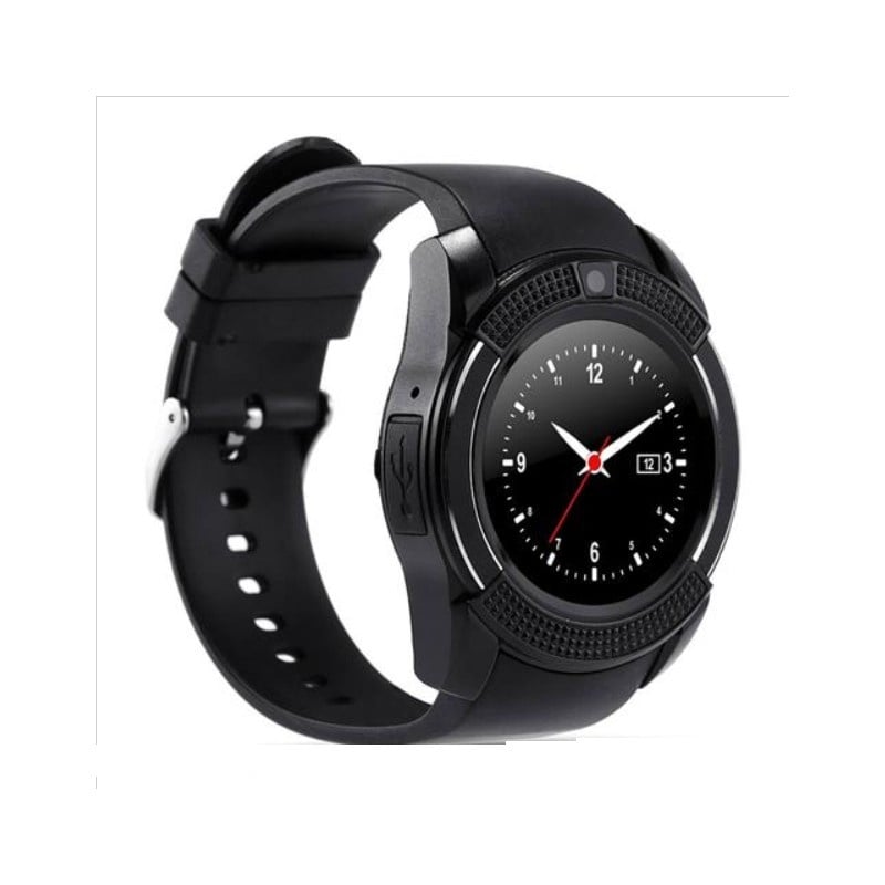 Ceas Smartwatch V8 Negru HandsFree Bluetooth 3.0 Micro SIM Android Camera 1.3MP - 2 | YEO