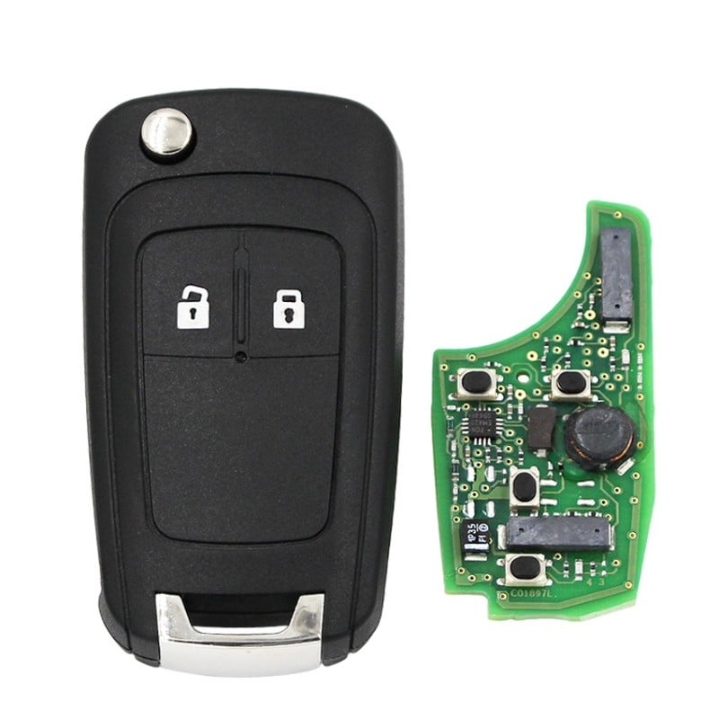 Cheie Auto Completa Techstar® Chevrolet, Buik, Opel, Astra, Insignia, 2 Butoane, 433mhz, Keyless Entry/Go - 2 | YEO