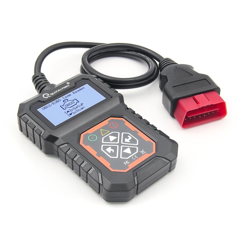 Dispozitiv de diagnosticare auto si citire coduri Quicklynks T31, OBD2, Afisaj LCD, DC 8-25V, Citire/Stergere Coduri si Check Engine, Negru - 1 | YEO