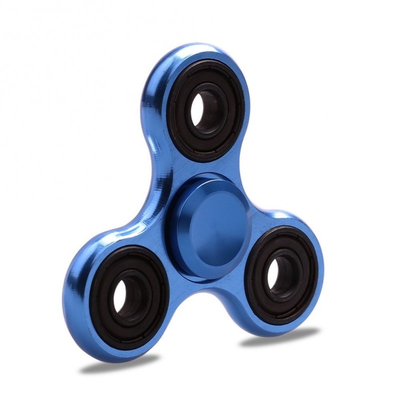 Fidget Spinner Metalic din Aluminiu Albastru - 3 | YEO