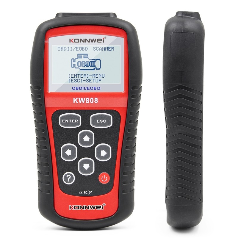 Instrument de scanare si diagnosticare auto, KONNWEI KW808, OBD2, Display 2.8 inch, citirea și ștergerea codurilor de eroare a motorului, vizualizarea pregătirii I/M, preluarea informațiilor autovehiculului, testul senzorului O2 - 3 | YEO