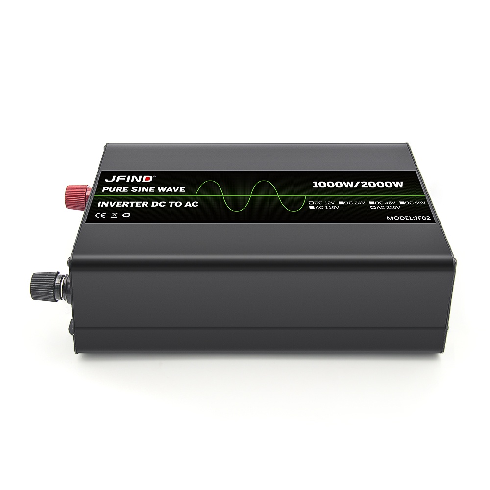 Invertor auto JFIND JF02, unda sinusoidala pura, 12V la 220V, 1000W continuu, 2000W varf, afisaj LCD, protectii multiple, ideal pentru auto, rulote, unelte, aparate sensibile - 3 | YEO