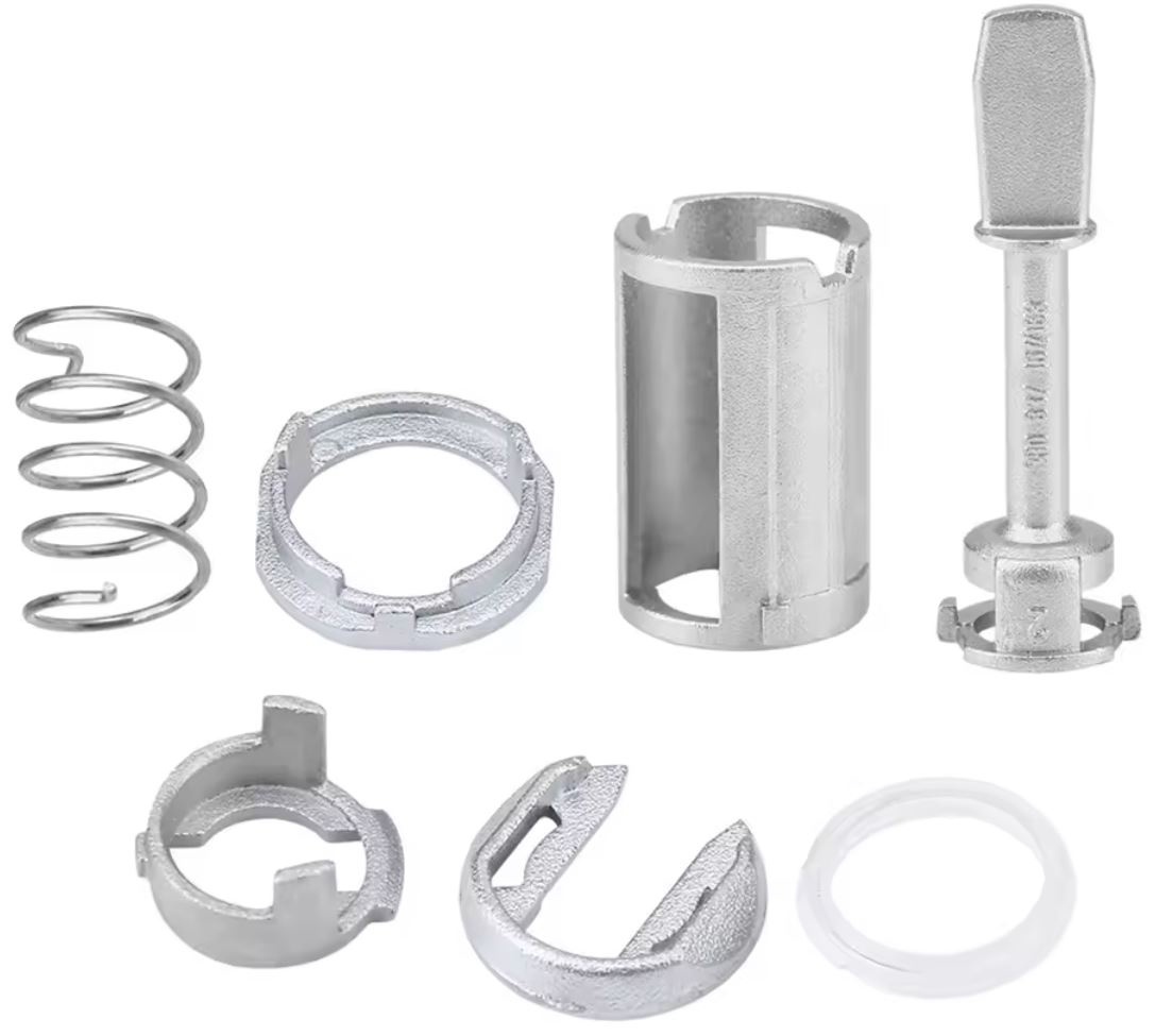 Kit Reparatie Incuietoare Yala Usa Fata Auto, Techstar, Compatibil VW Passat, Seat Toledo, Leon, Arosa, Lupo – Cod OE 3B0837167 / 3B0837168, Metal
