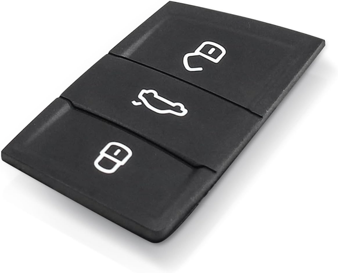 Membrana Cauciuc Butoane Cheie Auto VW Golf 7, Polo, Seat Leon, Ibiza, Ateca, Skoda Kodiaq, Karoq, Fabia – Pad Cheie 3 Butoane Compatibil Modele VAG - 2 | YEO