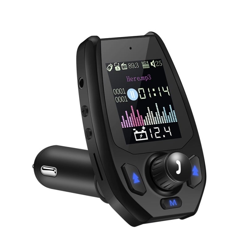 Modulator FM Transmitator Auto Techstar® Onever, Bluetooth 4.0, Wireless, Mp3 Player 3.1A 2xUSB Charger