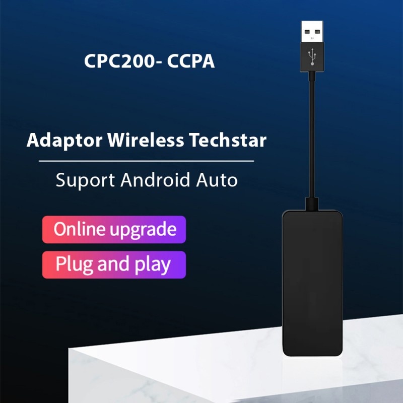 Resigilat Adaptor Wireless Techstar® CPC200- CCPA pentru Apple CarPlay si Android Auto, Functie Mirrorlink, Muzica, Navigatie, Control vocal cu sistem de operare Android, Negru - 3 | YEO