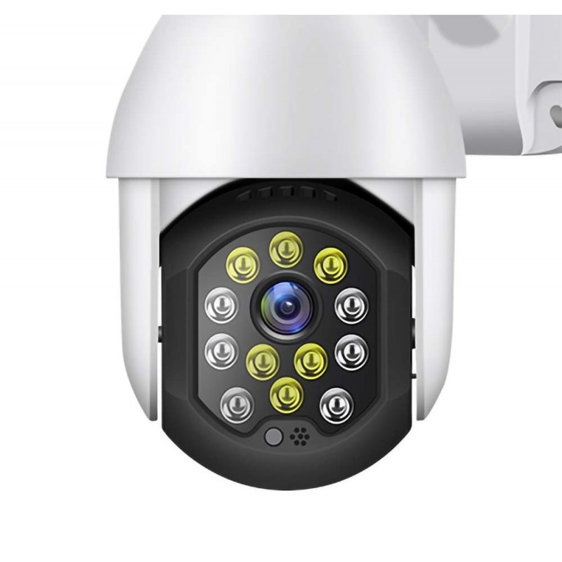 Resigilat Camera Supraveghere IP PTZ Techstar® P19D, Camera Duala, Wireless, 320°, 1080p, IR+LED, Exterior, ONVIF, NVR, Senzor Miscare, Alarma - 1 | YEO