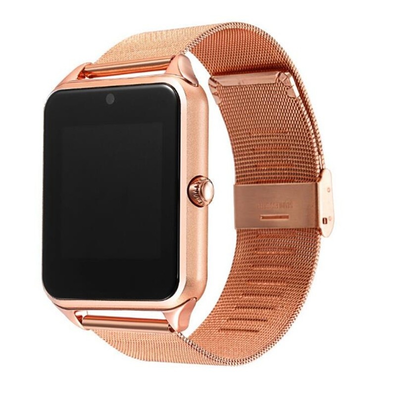 Resigilat Ceas Smartwatch Techstar® Z60 Gold, Cartela SIM, 1.54 inch, Apelare, Alerte Sedentarism, Hidratare, Bluetooth 4.0