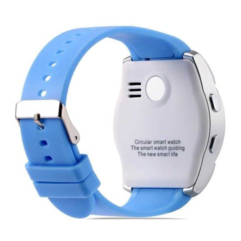 Resigilat Ceas Smartwatch V8 Albastru HandsFree Bluetooth 3.0 Micro SIM Android Camera 1.3MP - 3 | YEO