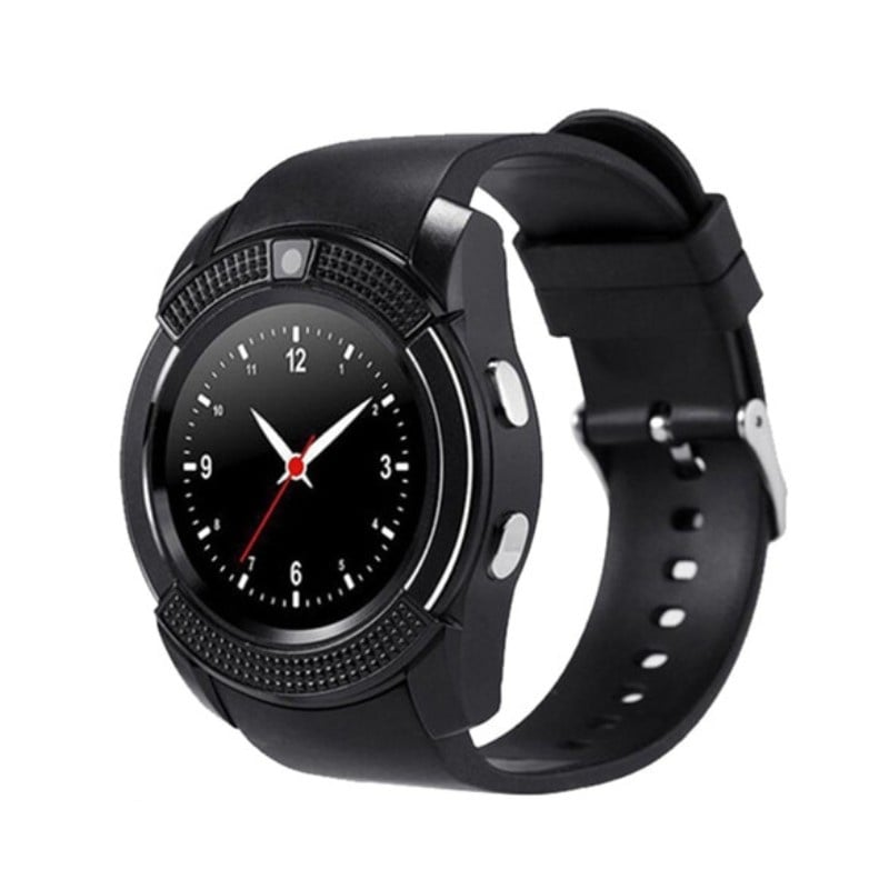 Resigilat Ceas Smartwatch V8 Negru HandsFree Bluetooth 3.0 Micro SIM Android Camera 1.3MP