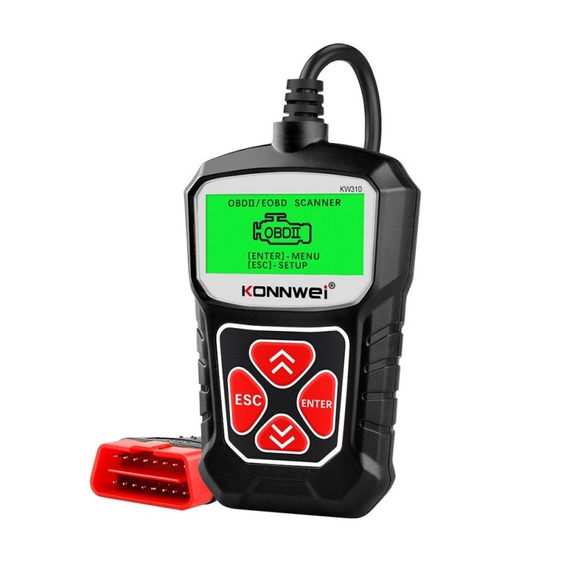 Resigilat Diagnoza OBD2 KONNWEI KW310, Black, Afisare Erori + Descriere, Resetari, Live Data, ELM 327 OBDII - 1 | YEO