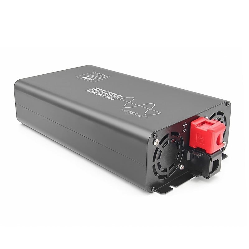 Resigilat Invertor de putere cu undă sinusoidală pură Techstar®, DC 12V la AC 220V, Afișaj LCD, 1000w, Pretabil Rulota, Autorulota, Camper, Barca, Casa independenta, Testat Osciloscop - 2 | YEO