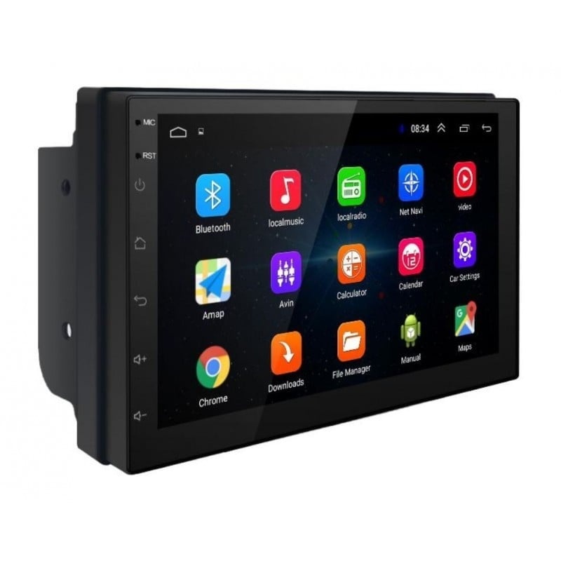 Resigilat Navigatie Auto Multimedia Techstar® 7168, 2DIN, Android 8.1, 2 GB + 32 GB, GPS Radio, Wi-Fi, Display 7