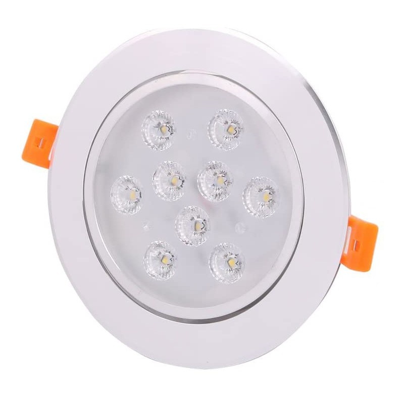 Resigilat Spot LED Techstar® THD, Alb, Putere 9W, Culoare Lumina 6500K, CRI 80+, Radiator Aluminiu