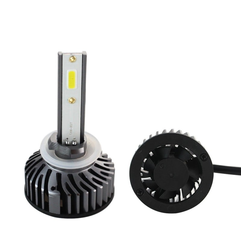 Set 2 LED-uri Auto Techstar® P1, 880, 36w, 4000 Lumeni, 6500K, AUTO, 12-24 Volti, 880/881/H27, DOB, Canbus, Miez Cupru, Radiator Aluminiu - 2 | YEO