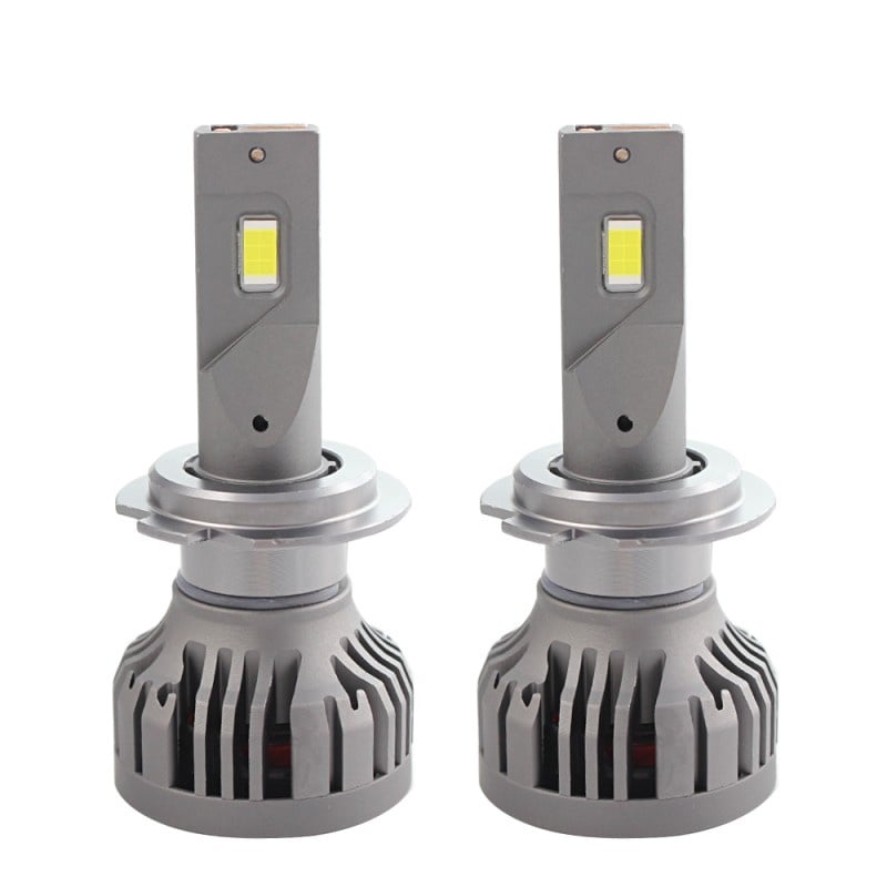 Set 2 LED-uri Auto Techstar® P16, H7, 75w, 10000 Lumeni, 6500K, AUTO, 12-24 Volti, CSP, Canbus, Miez Cupru, Radiator Aluminiu