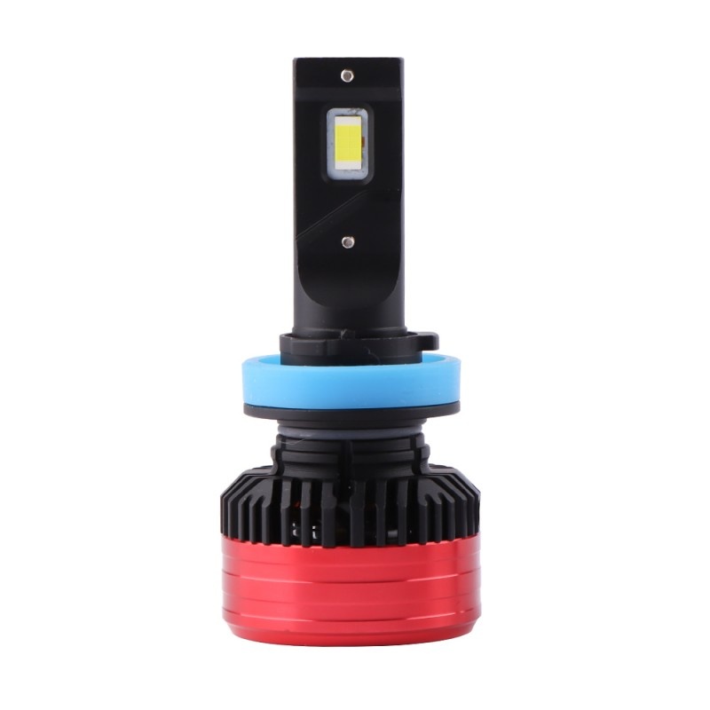 Poze Set 2 LED-uri Auto Techstar® P28, H11, 80w, 12500 Lumeni, 6500K, AUTO, 12-24 Volti, CSP, Canbus, Miez Cupru, Radiator Aluminiu