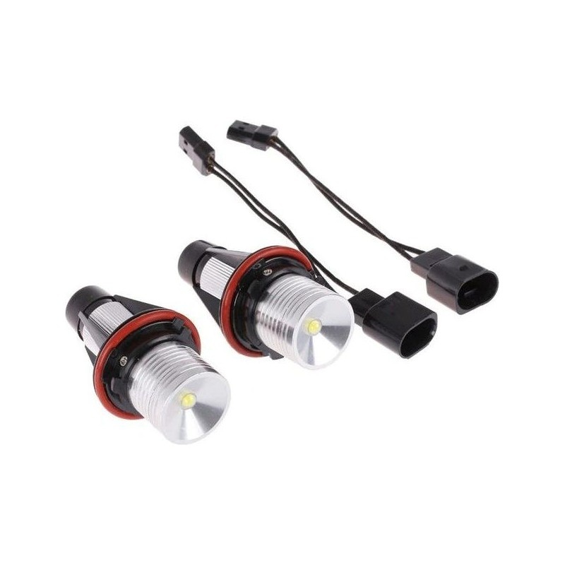 Set 2 LED-uri Marker Techstar® Angel Eyes, 5W, BMW E39,E61,E63,E65,X5, 6500K, Aluminiu - 1 | YEO