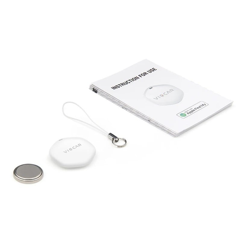 Set Dispozitiv Anti-pierdere Viecar DW01 GPS Tracker, Bluetooth, Smart Tag cu alarma, compatibil cu iOS Find My, localizare in timp real, pentru copii, animale, auto, chei, bagaje, Alb - 2 | YEO