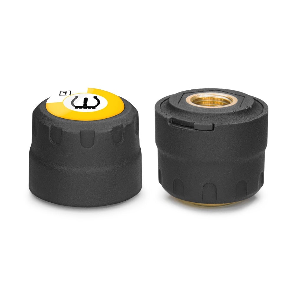 Set Senzori Techstar® TPMS cu Bluetooth pentru Motociclete, Monitorizare a Presiunii in Anvelope, Compatibil Android și iOS