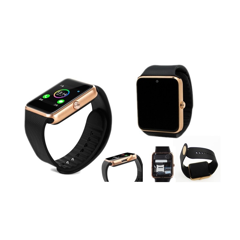 Smartwatch U-Watch GT08 Bluetooth Auriu Compatibil SIM, MicroSD - 3 | YEO