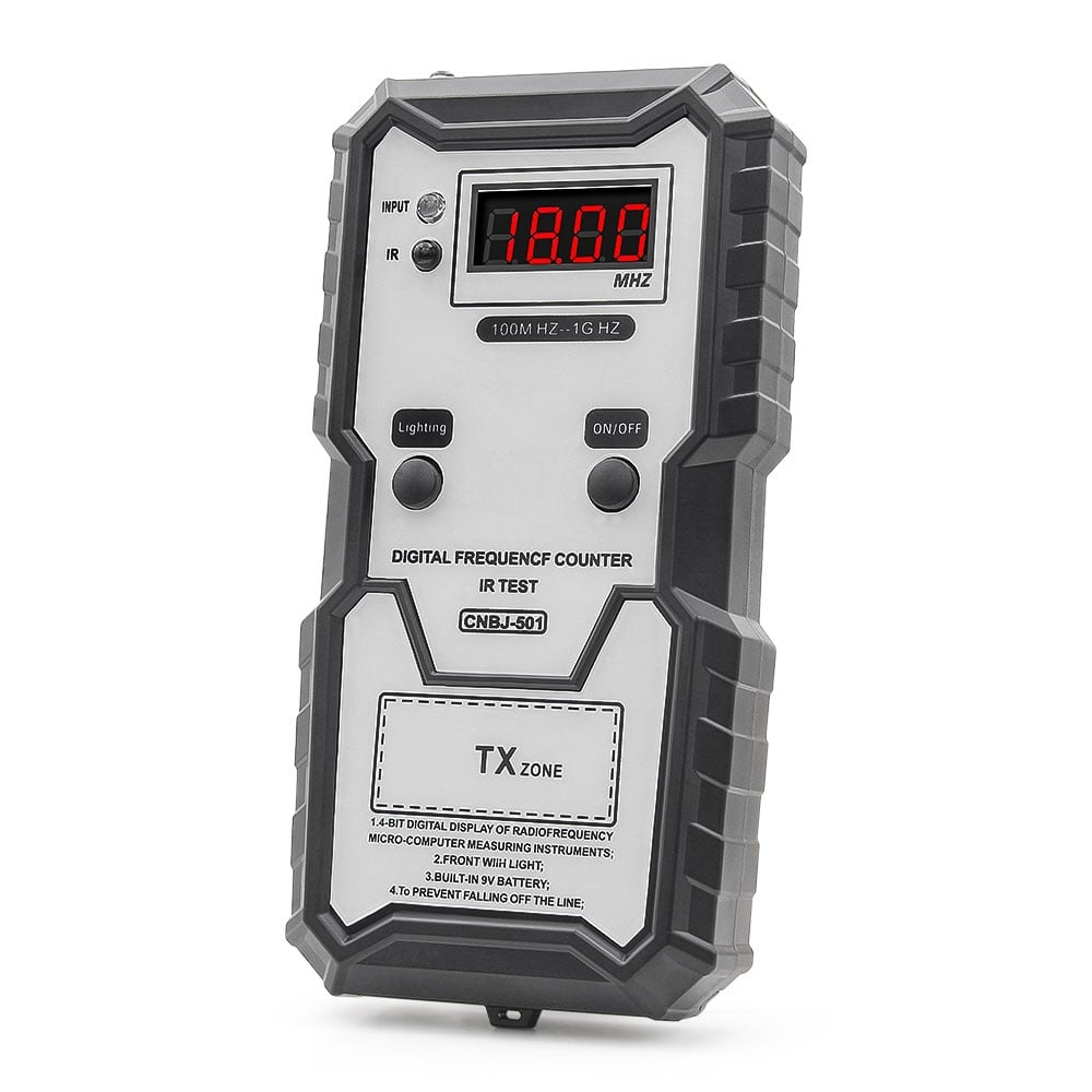 Tester Digital de Frecventa pentru Telecomenzi Auto Techstar, Inalta Precizie, 100M HZ to 1G HZ, IR, Lumina LED