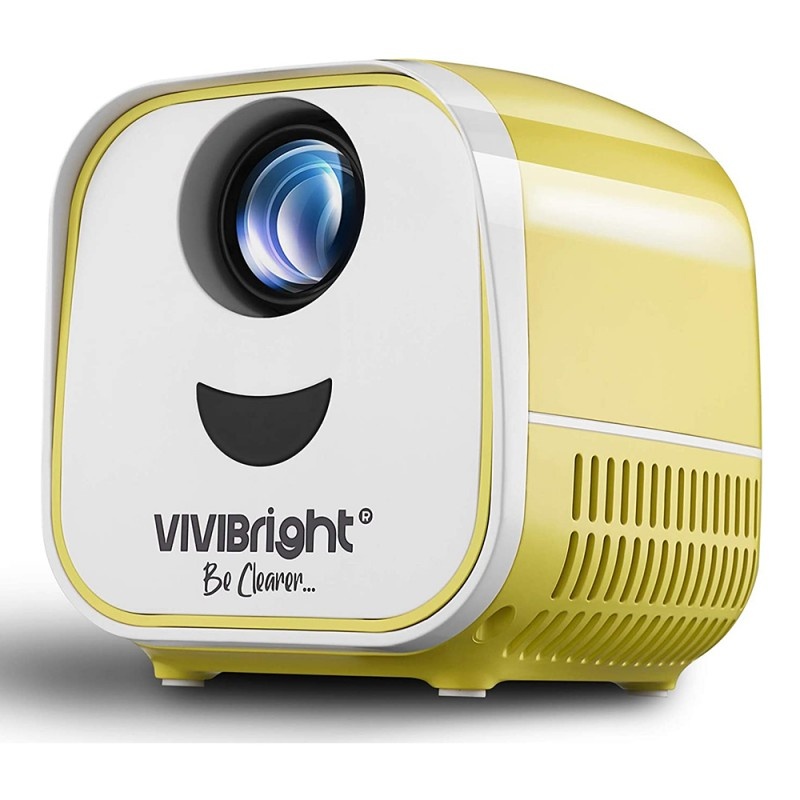 Videoproiector Portabil Vivibright L1, Full HD 1080P, 1000 Lumeni, USB, HD-IN, VGA, DC-IN, AV, Card TF, Difuzor Incorporat, Galben