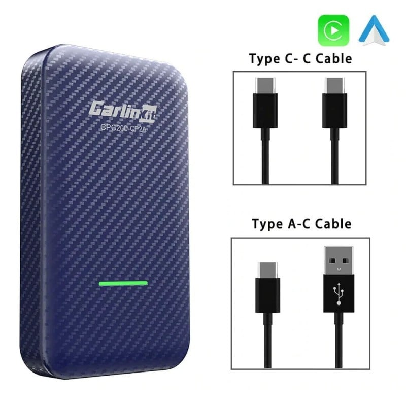 Adaptor Wireless Techstar® CPC200- CP2A pentru Apple CarPlay si Android Auto, CarlinKit 4.0 CP2A , WiFi 5G, Bluetooth, Conectare automata, Navy Blue - 3 | YEO