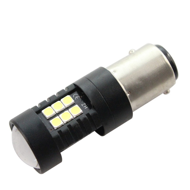 Bec Led Auto Techstar® 1156, BA15S, Alb Rece, 6000K, 12V, 1260 lm - 2 | YEO