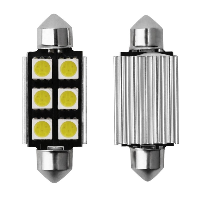 Bec Led Auto Techstar® Festoon, Alb Rece, 6000K, 12V, 720lm, 41mm - 2 | YEO