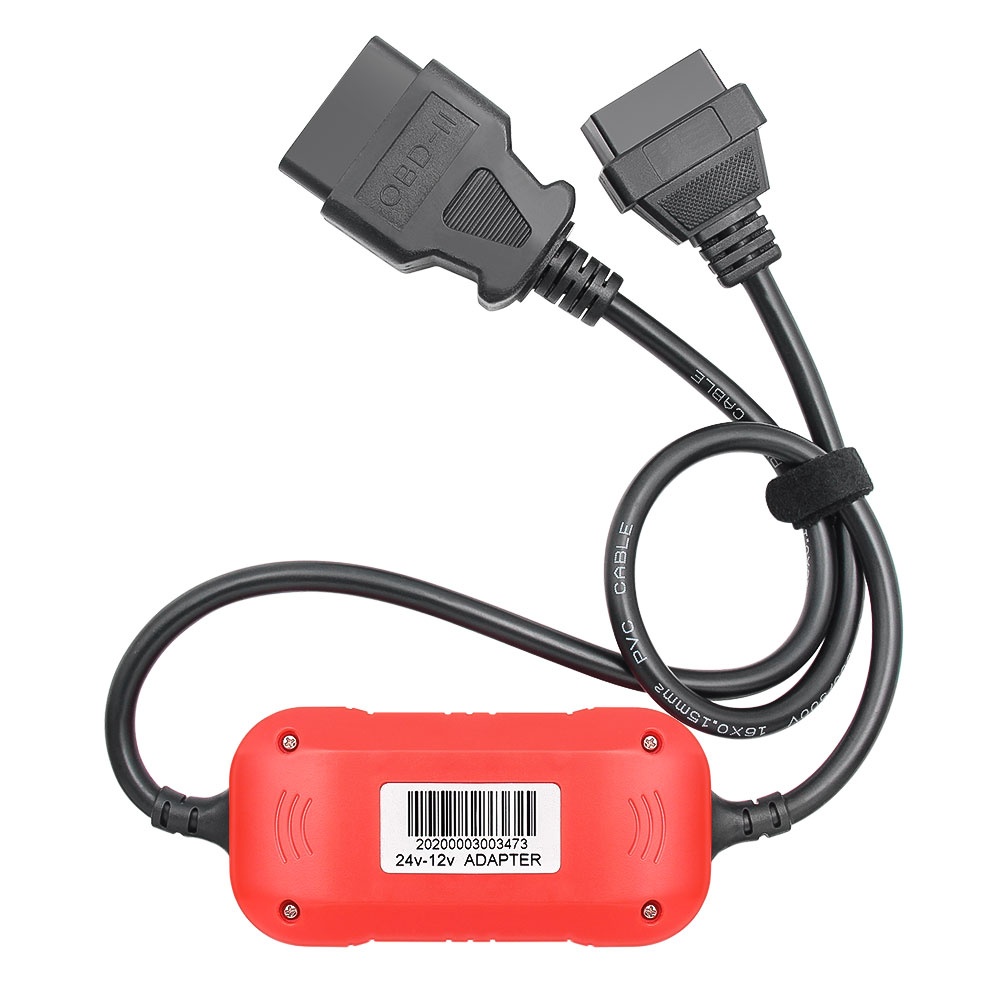 Cablu convertor 24V la 12V Techstar, pentru diagnoza tester OBD-II pe camioane MAN Mercedes Volvo - 3 | YEO