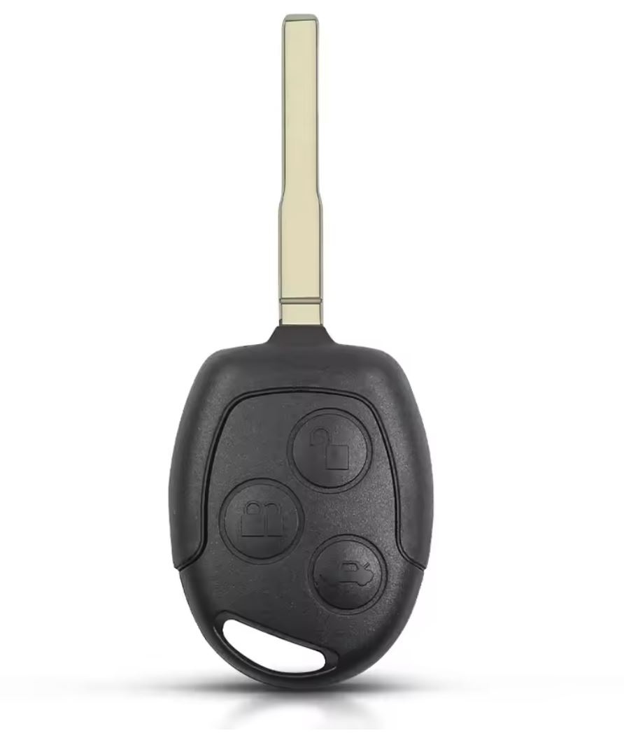 Carcasa cheie auto Techstar compatibila cu Ford Focus/Mondeo/Fiesta/Transit, 3 butoane, lamela HU101, neagra – fara electronica - imagine 6