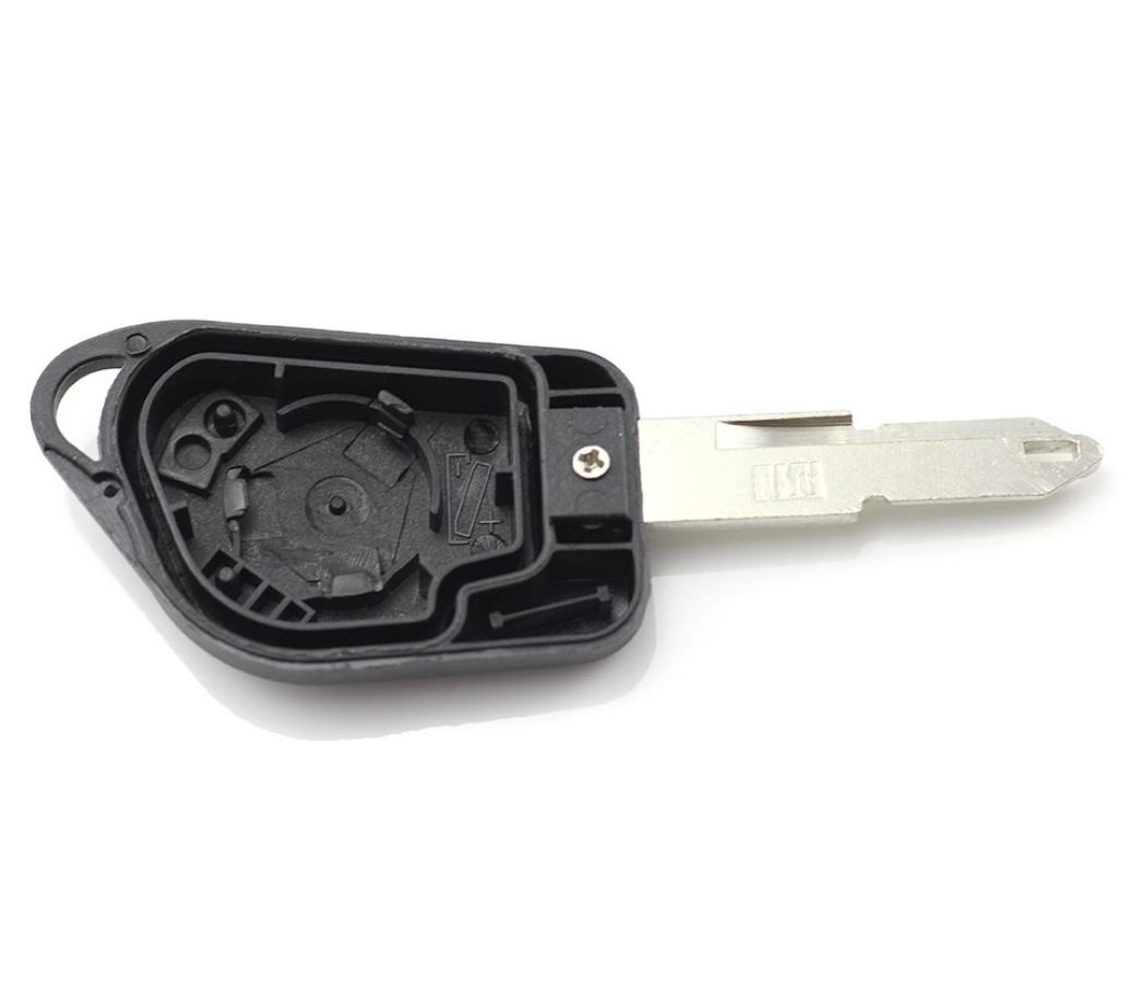Carcasa cheie auto Techstar cu 2 butoane si suport baterie pentru Peugeot – compatibila 206, 207, 307, 407 - 1 | YEO