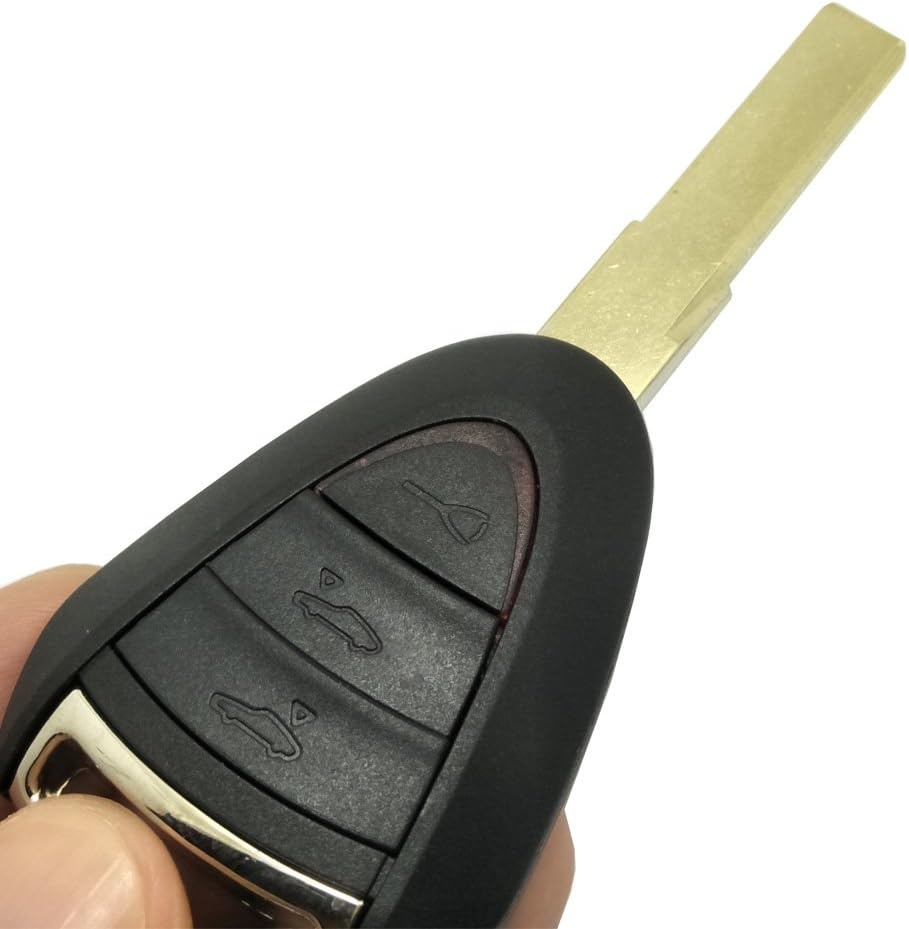 Carcasa Cheie Auto Techstar cu 3 butoane, Compatibila Porsche 911, Cayman, Boxster, Carrera GT - 1 | YEO